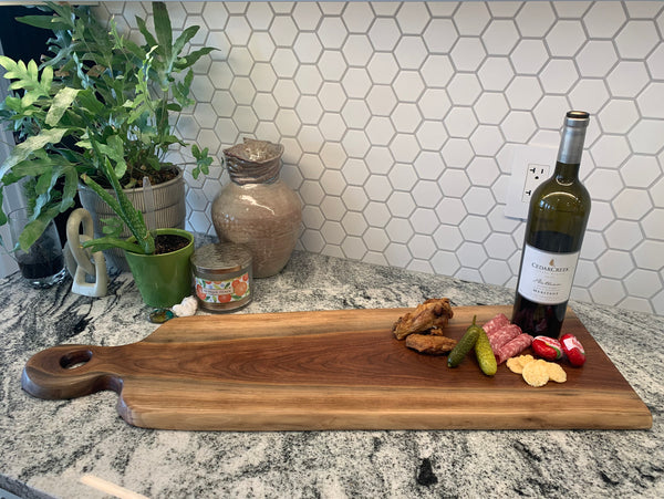 32" XXL Walnut Charcuterie Board