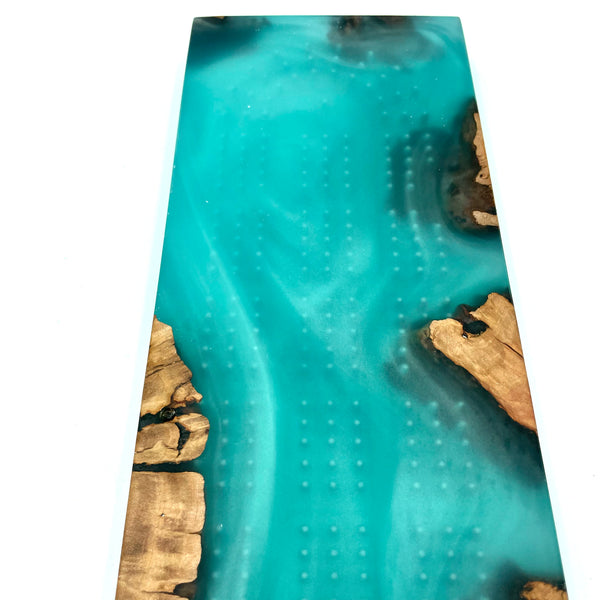 RED GUM BURL + bora bora cribbage board