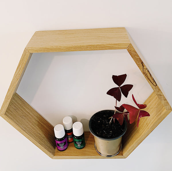 Hexagon shelves, Modern Wall Decor | hardwood