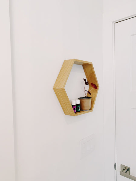 Hexagon shelves, Modern Wall Decor | hardwood